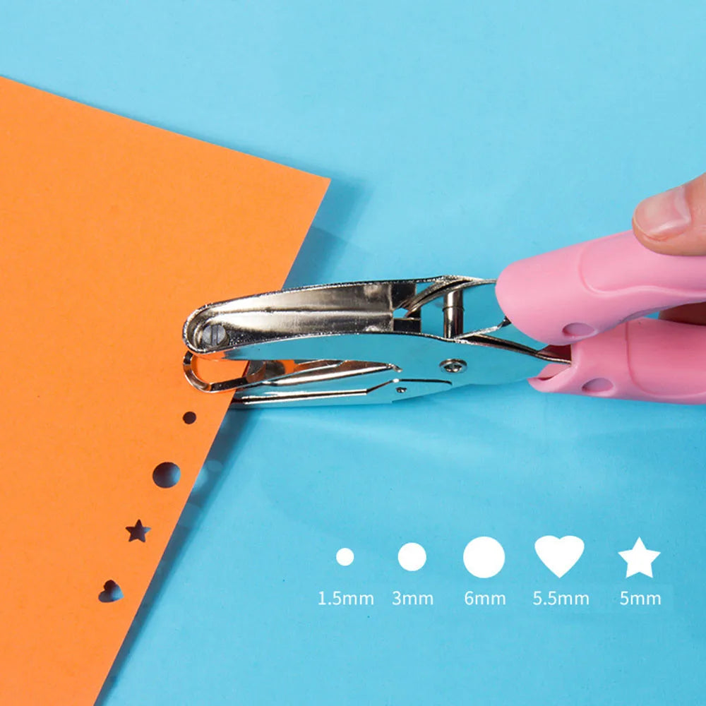 Paper Hole Punch for Scrapbook, 5 Hole Shapes for Choice